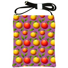 Illustration Fruit Pattern Seamless Shoulder Sling Bag