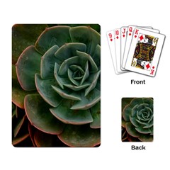 Green Orchid Plant Pattern Playing Cards Single Design (rectangle) by Ravend