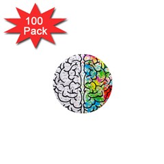 Illustration Brain Mind Psychology Idea Drawing 1  Mini Magnets (100 Pack) 