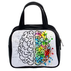 Illustration Brain Mind Psychology Idea Drawing Classic Handbag (two Sides) by Ravend