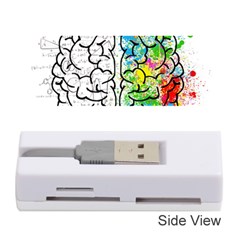 Illustration Brain Mind Psychology Idea Drawing Memory Card Reader (stick) by Ravend