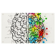 Illustration Brain Mind Psychology Idea Drawing Banner And Sign 7  X 4 