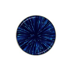 Particle Art Background Blue Hat Clip Ball Marker (4 Pack) by Ravend