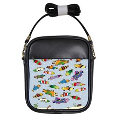 Fish Ocean Sea Water Diving Blue Nature Girls Sling Bag