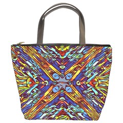 Mosaic Pattern Background Bucket Bag