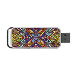 Mosaic Pattern Background Portable Usb Flash (one Side)