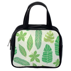 Watercolor Banana Leaves  Classic Handbag (one Side) by ConteMonfrey