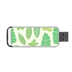 Watercolor Banana Leaves  Portable Usb Flash (one Side) by ConteMonfrey