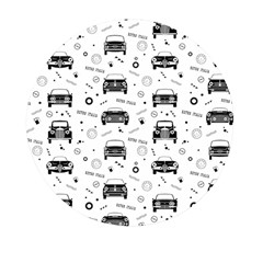 Pattern Retro Italy Cars Classic Mini Round Pill Box (pack Of 3)