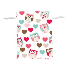 Lovely Owls Lightweight Drawstring Pouch (m)