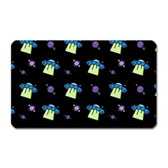 Illustration Cosmos Cosmo Rocket Spaceship Ufo Magnet (rectangular) by danenraven