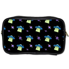 Illustration Cosmos Cosmo Rocket Spaceship Ufo Toiletries Bag (one Side) by danenraven