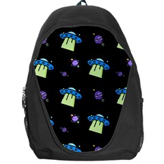 Illustration Cosmos Cosmo Rocket Spaceship Ufo Backpack Bag by danenraven