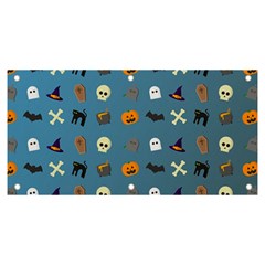 Halloween Cat Pumpkin Pattern Bat Horror Banner And Sign 6  X 3  by danenraven