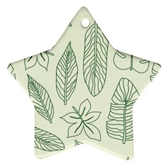 Banana Leaves Draw  Ornament (Star)