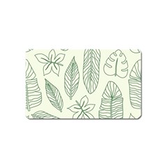 Banana Leaves Draw  Magnet (name Card) by ConteMonfrey