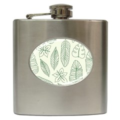 Banana Leaves Draw  Hip Flask (6 Oz) by ConteMonfrey