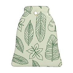 Banana Leaves Draw  Bell Ornament (Two Sides)