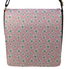 Pink Spring Blossom Flap Closure Messenger Bag (s)