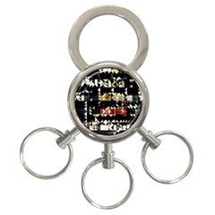 Art-design-color-banner-wallpaper 3-ring Key Chain