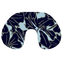 Floral Print Art Pattern Design Travel Neck Pillow by danenraven