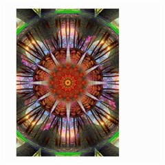 Mandala Trees Flower Psychedelic Small Garden Flag (two Sides) by danenraven