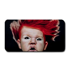 Creepy Boy Portrait Art Medium Bar Mats by dflcprintsclothing