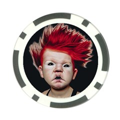 Creepy Boy Portrait Art Poker Chip Card Guard (10 Pack) by dflcprintsclothing