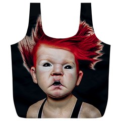 Creepy Boy Portrait Art Full Print Recycle Bag (xl) by dflcprintsclothing