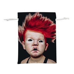 Creepy Boy Portrait Art Lightweight Drawstring Pouch (m) by dflcprintsclothing