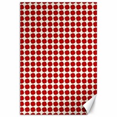 Red Pattern Seamless Texture Background Canvas 12  X 18  by artworkshop