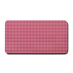 Red Gingham Check Medium Bar Mats by artworkshop