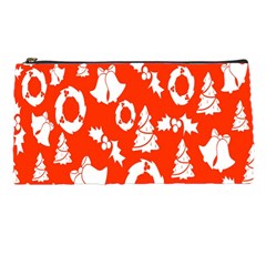 Orange  Card Christmas December Pencil Case