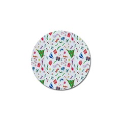 New Year Christmas Winter Watercolor Golf Ball Marker (10 Pack)