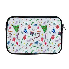 New Year Christmas Winter Watercolor Apple Macbook Pro 17  Zipper Case by artworkshop