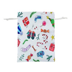 New Year Christmas Sketch Gifts Lightweight Drawstring Pouch (m)