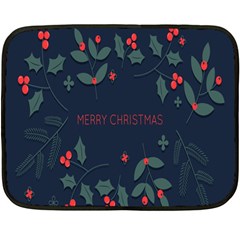 Merry Christmas  Frame Flora Fleece Blanket (mini) by artworkshop