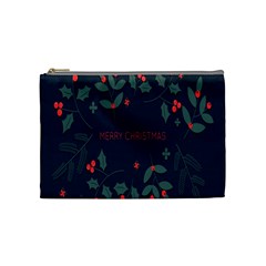 Merry Christmas  Frame Flora Cosmetic Bag (medium) by artworkshop