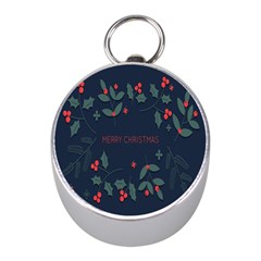 Merry Christmas  Frame Flora Mini Silver Compasses by artworkshop