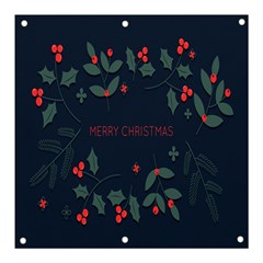 Merry Christmas  Frame Flora Banner And Sign 3  X 3  by artworkshop