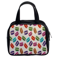 Macaron Macaroon Stylized Macaron Design Repetition Classic Handbag (two Sides) by artworkshop