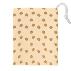 Gingerbread Star Drawstring Pouch (4xl) by artworkshop