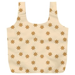 Gingerbread Star Full Print Recycle Bag (xxxl) by artworkshop