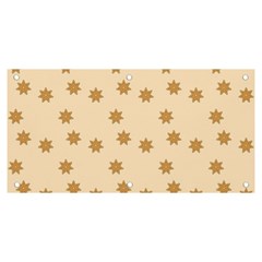 Gingerbread Star Banner And Sign 6  X 3  by artworkshop