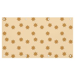 Gingerbread Star Banner And Sign 7  X 4  by artworkshop