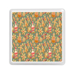 Gingerbread Christmas Decorative Memory Card Reader (square) by artworkshop