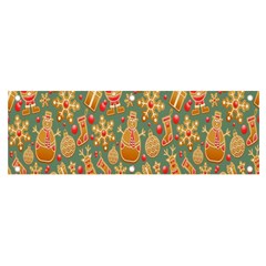 Gingerbread Christmas Decorative Banner And Sign 6  X 2  by artworkshop