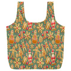 Gingerbread Christmas Decorative Full Print Recycle Bag (xxxl) by artworkshop