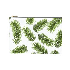 Fir Branch Pattern Christmas Decorative Cosmetic Bag (large) by artworkshop