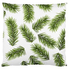 Fir Branch Pattern Christmas Decorative Large Flano Cushion Case (two Sides) by artworkshop